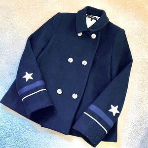 ZARA Navy marine coat